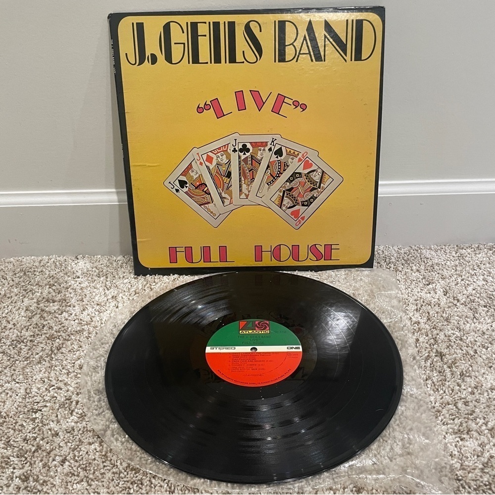 J. Geils Band 'Live' Full House Vinyl Record